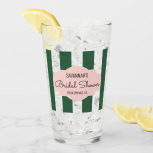Beverly Hills Pink & Green Vrijgezellenfeest Glas