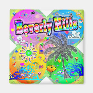 Beverly Hills Quadro Seasons Magnet Magneet
