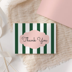 Beverly Hills Roze & Groene Babyborrel Bedankkaart