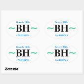BEVERLY HILLS stickers (4) (Vel)