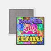 Beverly Hills Sun & Palms Magnet (Recto/Verso)