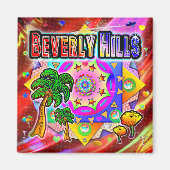 Beverly Hills Tropical Friends Magnet (Devant)