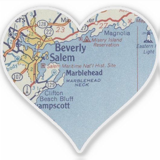 Beverly MA Sticker (Voorkant)