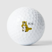 Beverontwerp met monogram golfballen (Voorkant)