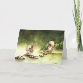 Bevers met fruit kaart