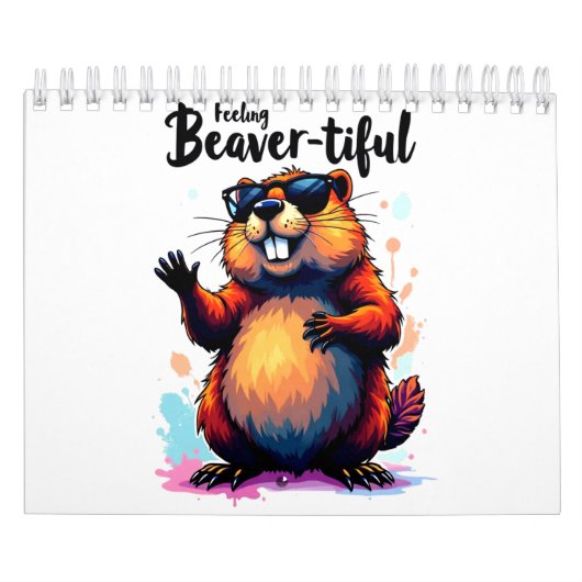 Bevertiful voelen - Funny Beaver Graphic Kalender (Hoes)