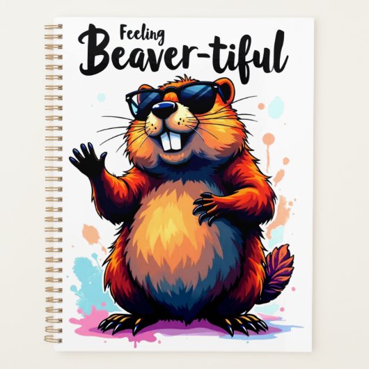 Bevertiful voelen - Funny Beaver Graphic Planner (Voorkant)