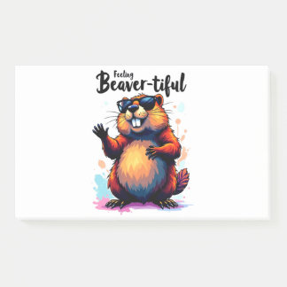 Bevertiful voelen - Funny Beaver Graphic Post-it® Notes
