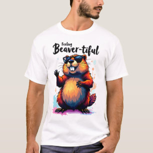 Bevertiful voelen - Funny Beaver Graphic T-shirt