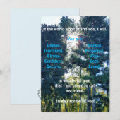 Bevestig en moedig Man flat-Wenskaart aan (Voorkant / Achterkant)