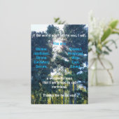 Bevestig en moedig Man flat-Wenskaart aan (Staand voorkant)