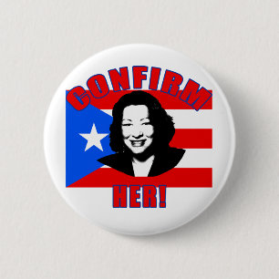 Bevestig haar met de Producten van de Vlag van Ronde Button 5,7 Cm