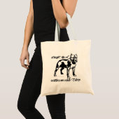 Bevestigde Pit Bull Tote Bag (Voorkant (product))