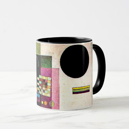 Bevestigend, abstract schilderij van Kandinsky, Mok (Voorkant rechts)