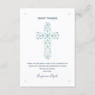 Bevestiging Bedankt Opmerking Christelijke Kaart