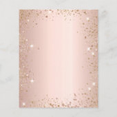 Bevestiging blush eucalyptus budget uitnodiging flyer (Achterkant)