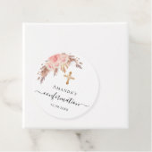 Bevestiging blush pampas gras bloemstuk dank je bedankjes labels (In situ)