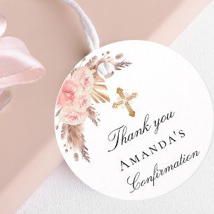 Bevestiging blush pampas gras floral Dankuwel Bedankjes Labels