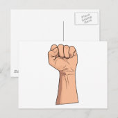 Bevestiging gesloten ~ Handgebaren Briefkaart (Voorkant / Achterkant)