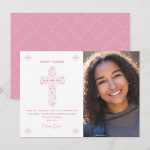 Bevestiging Hartelijk dank - Meisje - Foto Kaart