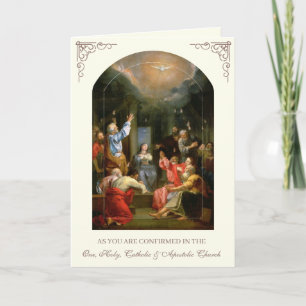 Bevestiging Heilige Geest Maagd Maria Gebed Kaart
