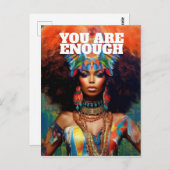 Bevestiging Kaart Psychedelic Afro-Amerikaans (Voorkant / Achterkant)