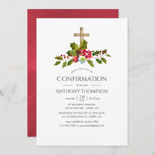 Bevestiging kerstbruiloft kaart