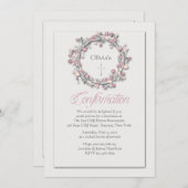 Bevestiging krans religieuze uitnodiging (Voorkant / Achterkant)