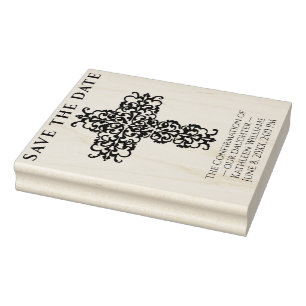 Bevestiging Kruis opslaan Christelijke datum Rubberstempel