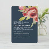 Bevestiging Moderne Waterverf Bloemen Kaart (Staand voorkant)