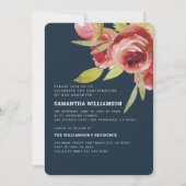 Bevestiging Moderne Waterverf Bloemen Kaart (Voorkant)