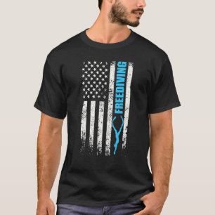 Bevestiging ons vlagmotief van de diepvriesduiker t-shirt