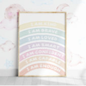 Bevestiging Regenboog Poster Zachte Pastel