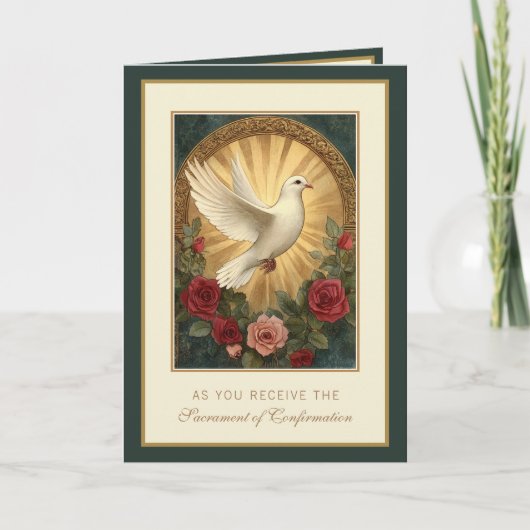 Bevestiging Religieus gebed Feestdagen Kaart (Voorkant)