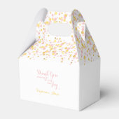 Bevestiging Roze en Gouden Confetti Favor Box Bedankdoosjes (Achterkant)