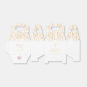 Bevestiging Roze en Gouden Confetti Favor Box Bedankdoosjes (Uitgevouwen)