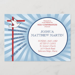 Bevestiging Uitnodiging Blauwe Rays