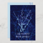 Bevestiging van bevalling Kaart met bloemetjes (Voorkant / Achterkant)