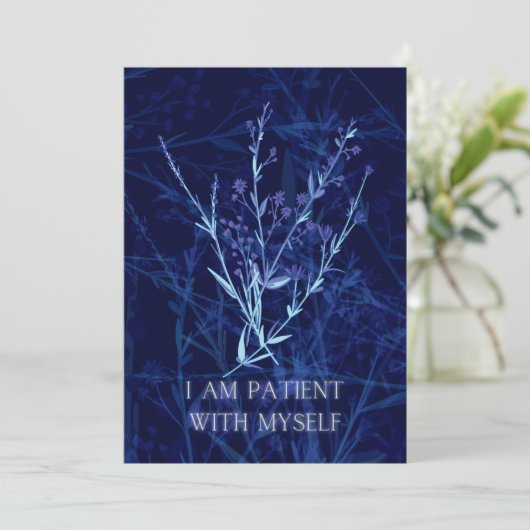 Bevestiging van bevalling Kaart met bloemetjes (Staand voorkant)