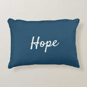 Bevestiging van blauwe en witte hoop accent kussen
