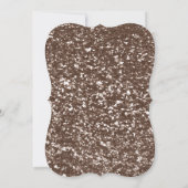Bevestiging van bruine Glitter Cross Heilige Commu Kaart (Achterkant)