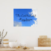 Bevestiging van Christelijke genezing van psalm De Poster (Keuken)