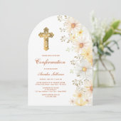 bevestiging van Daisies Arch Kaart (Staand voorkant)