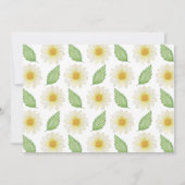 Bevestiging van Daisy Floral Kaart (Achterkant)