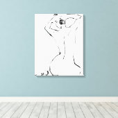 Bevestiging van de Bun Canvas Afdruk (Insitu (Houten vloer))