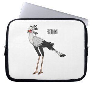 Bevestiging van de cartoon van de secretaris laptop sleeve