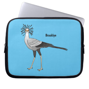 Bevestiging van de cartoon van de secretaris laptop sleeve