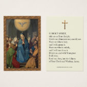 Bevestiging van de Pentecost Virgin Mary Heilige G Visitekaartje (Voorkant /achterkant)