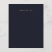 Bevestiging van het Navy Blue Gold Heilige Commune (Achterkant)