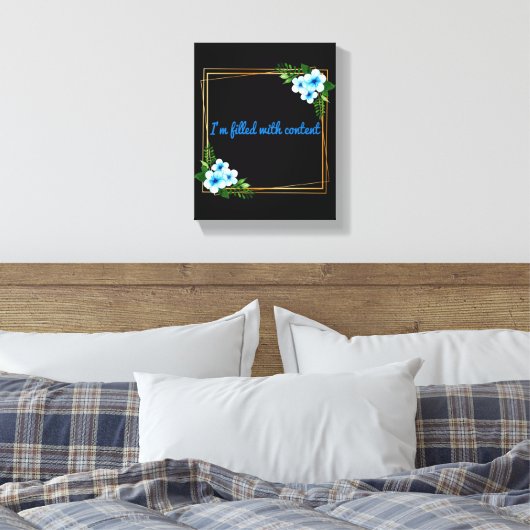 Bevestiging van positieve uitslagen canvas afdruk (Insitu (Slaapkamer))